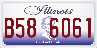 IL license plate B586061