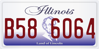IL license plate B586064