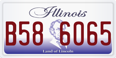 IL license plate B586065