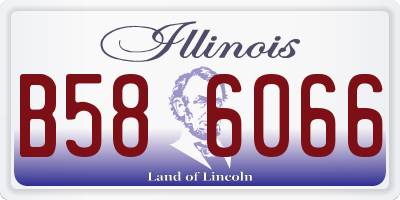 IL license plate B586066