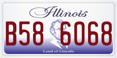 IL license plate B586068