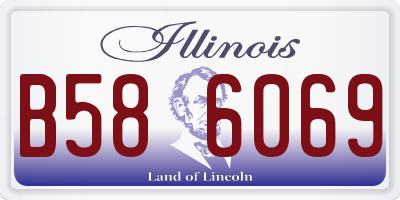 IL license plate B586069