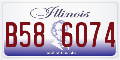 IL license plate B586074