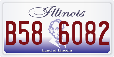 IL license plate B586082