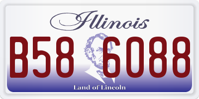 IL license plate B586088