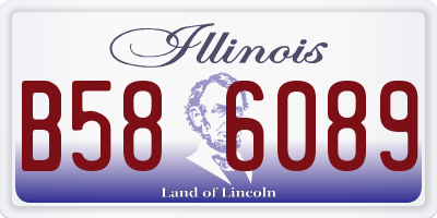 IL license plate B586089