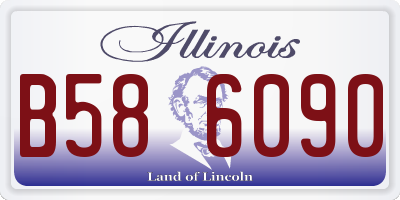 IL license plate B586090