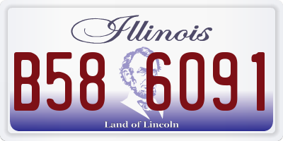 IL license plate B586091
