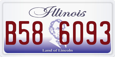 IL license plate B586093