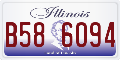 IL license plate B586094