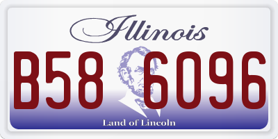 IL license plate B586096