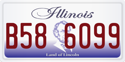 IL license plate B586099