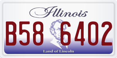 IL license plate B586402