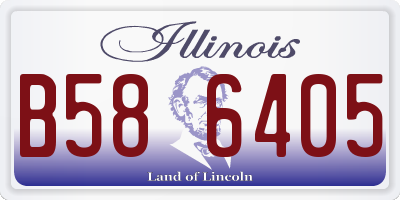 IL license plate B586405