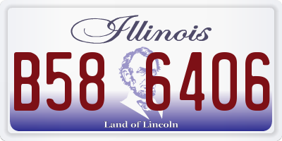 IL license plate B586406