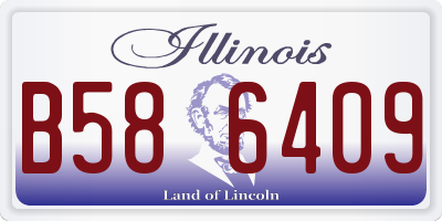 IL license plate B586409