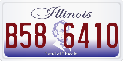 IL license plate B586410