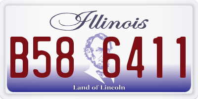 IL license plate B586411