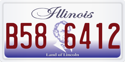 IL license plate B586412