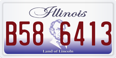 IL license plate B586413