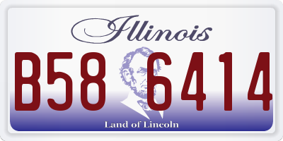 IL license plate B586414