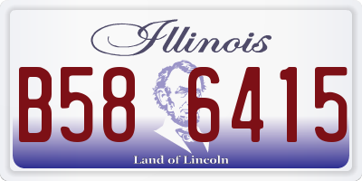 IL license plate B586415