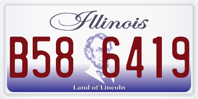IL license plate B586419