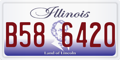 IL license plate B586420