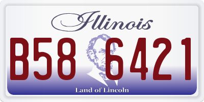 IL license plate B586421