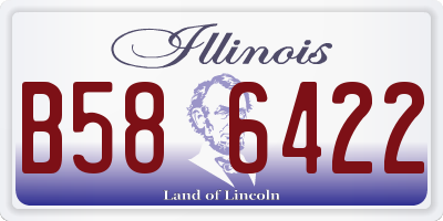IL license plate B586422