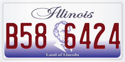 IL license plate B586424
