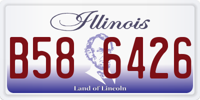 IL license plate B586426