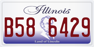 IL license plate B586429