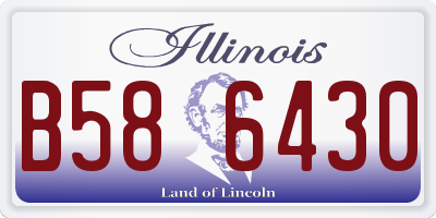 IL license plate B586430