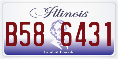 IL license plate B586431