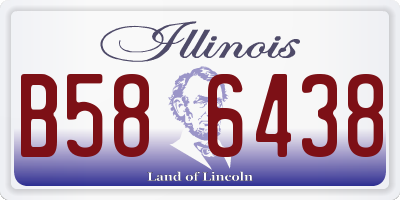 IL license plate B586438