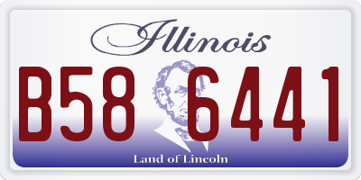 IL license plate B586441