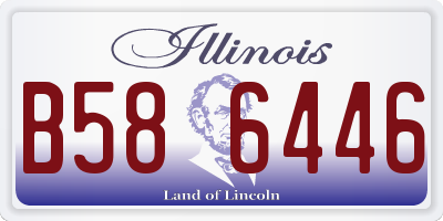 IL license plate B586446