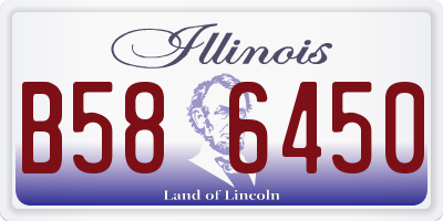 IL license plate B586450