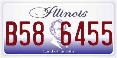 IL license plate B586455