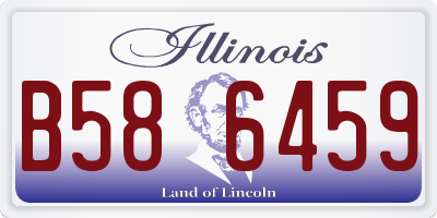 IL license plate B586459