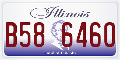 IL license plate B586460