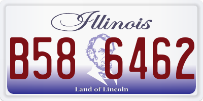 IL license plate B586462