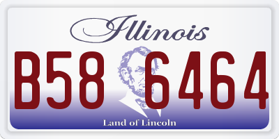 IL license plate B586464