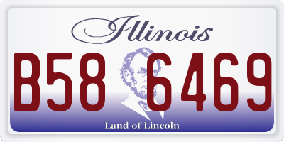 IL license plate B586469