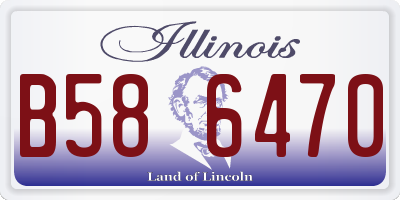IL license plate B586470