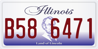 IL license plate B586471