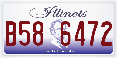 IL license plate B586472