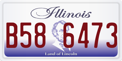 IL license plate B586473