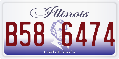 IL license plate B586474